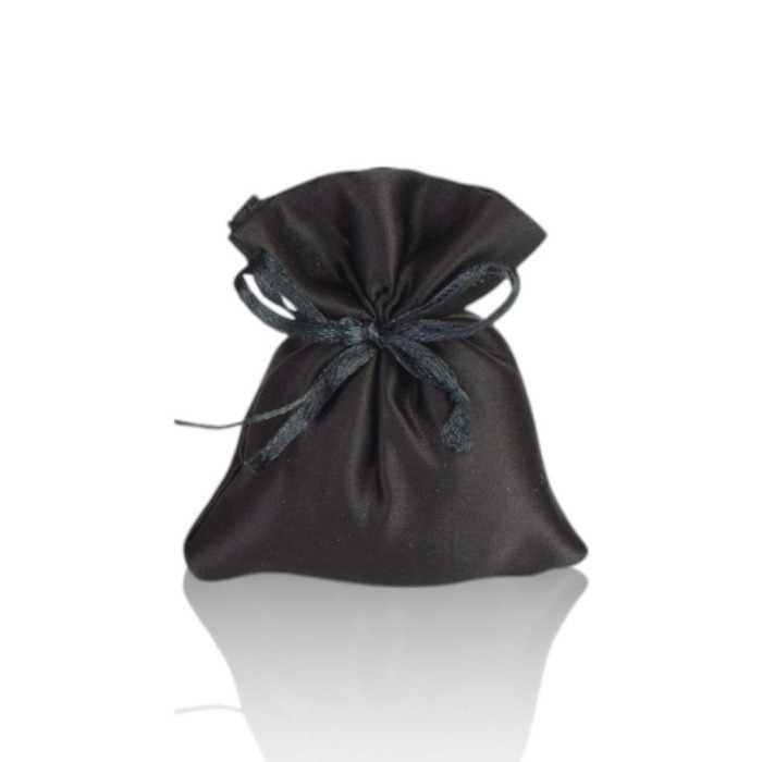 SACCHETTO RASO NERO RETT. PICCOLO 8X10